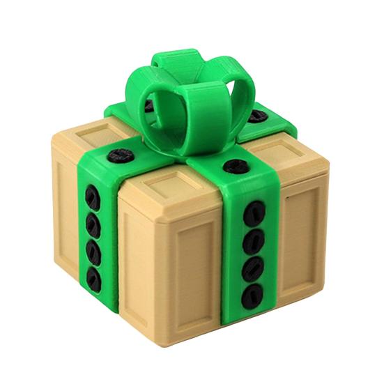 3D Printed Annoying Gift Box with Screws Christmas Puzzle Present Box Prank Case Home Office Desktop Decoration Ornament Joke Gag Gift