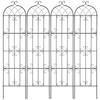 4 Packs Metal Garden Trellis for Climbing Plant Support 87x20 In Rustproof