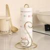 Vertical U-shaped Kitchen Paper Towel Holder, Home Use Oil Wiping Paper & Plastic Wrap Storage Rack, Simple Metal Iron Art Paper