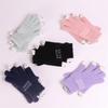 Women's Winter Open-Finger Touchscreen Gloves - Thickened, Warm, Velvet, Cute, Split-Finger Design