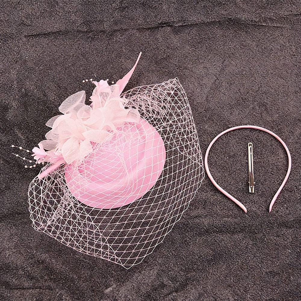 Veil Vintage Hat Headband Mesh Ribbons Fascinator New Fascinator Caps  Hair Accessories