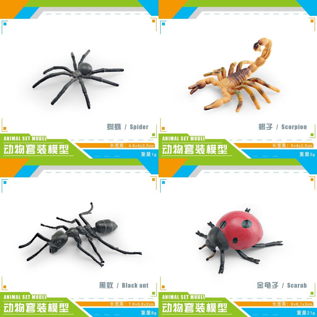 Realistic Insect Spider Scorpion Ant Animal Models For Kids Educational Play Pvc Decor Educational Gift