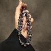 FOR High-end Phone Chain Crystal Water Drop Hanging Chain Hand-beaded Lanyard Short Wrist Chain High-End Women's Style