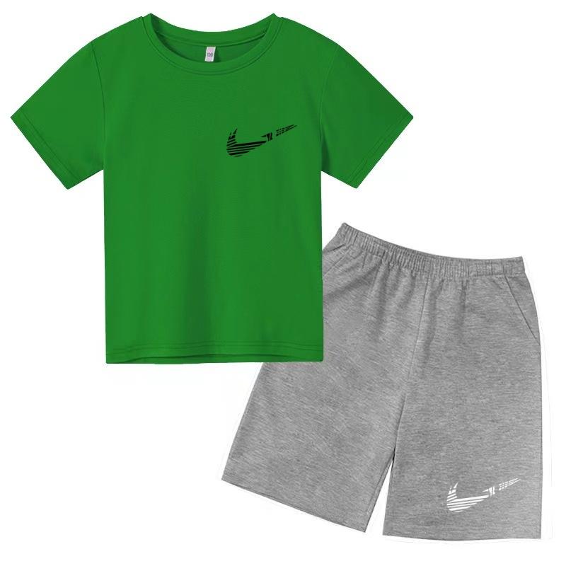 Kinder Sommer Neues Kurzarm-T-Shirt+Shorts 2-teiliges Trainingsanzug Set Junge Mädchen Geburtstagsgeschenk 3-12 Jahre Kleidung Lässig Mode Jogginganzug