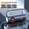 Deli 12V Portable Car Air Pump with Tire Pressure Gauge