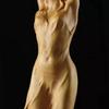 Boxwood Carving Maiden Maid Young Girl  Solid Wood Living Room Home Handicrafts Huang Yang Wood Euonymus Japonicus