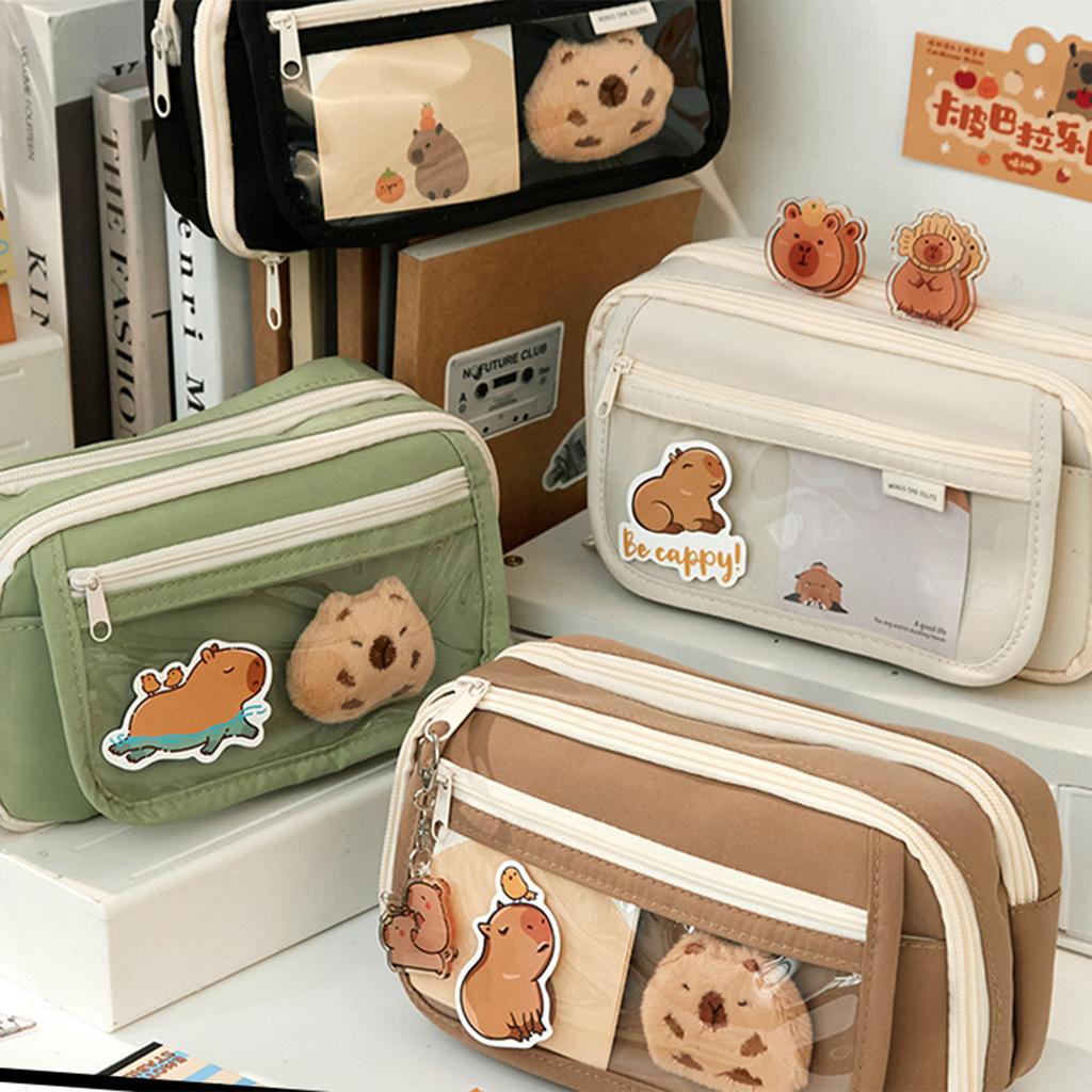 Pencil Bag Stationery Bag Pencil Case Large Capacity Pen Pouch Desk Organizers Marker Pen Case School Office Supplies