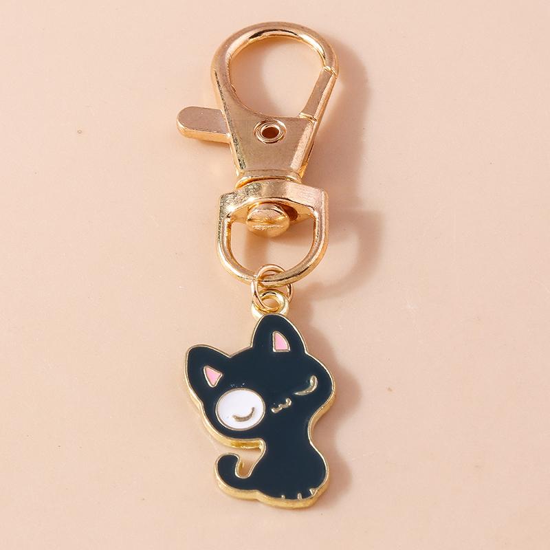 Aihua Cute Enamel Puppy Cats Keychain for Women Girls BFF Bestfriends Handbag Pendant Birthday Jewelry Gifts
