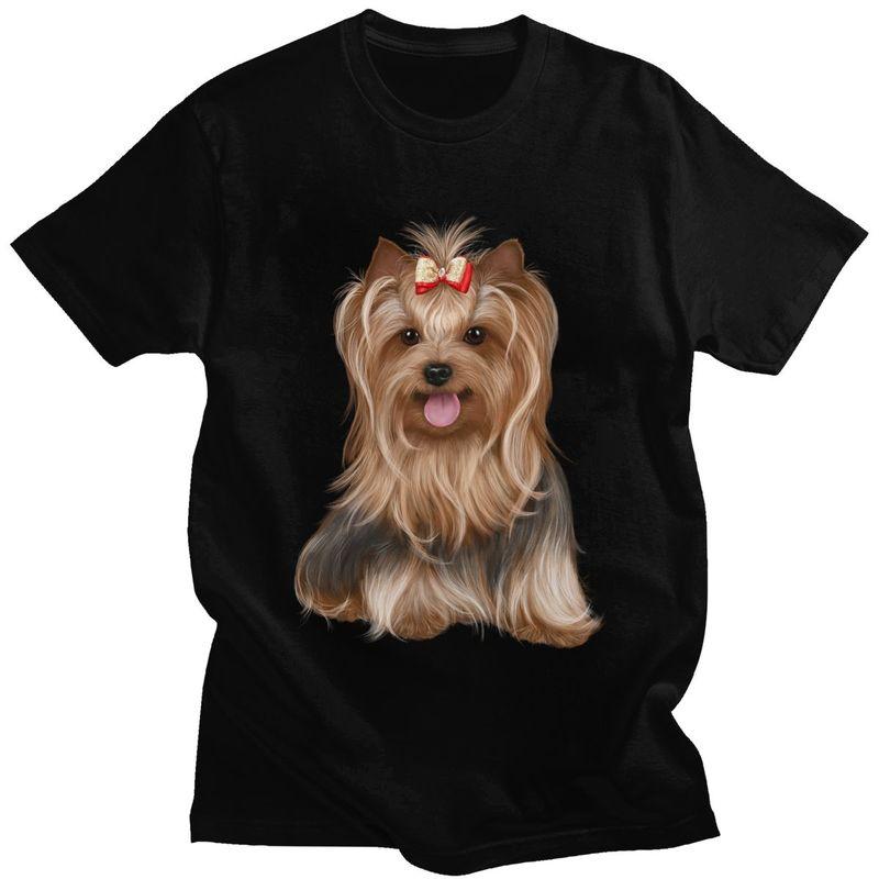 Custom Yorkshire Terrier Yorkie Dog T Shirt for Men Tshirt Tees Tshirts