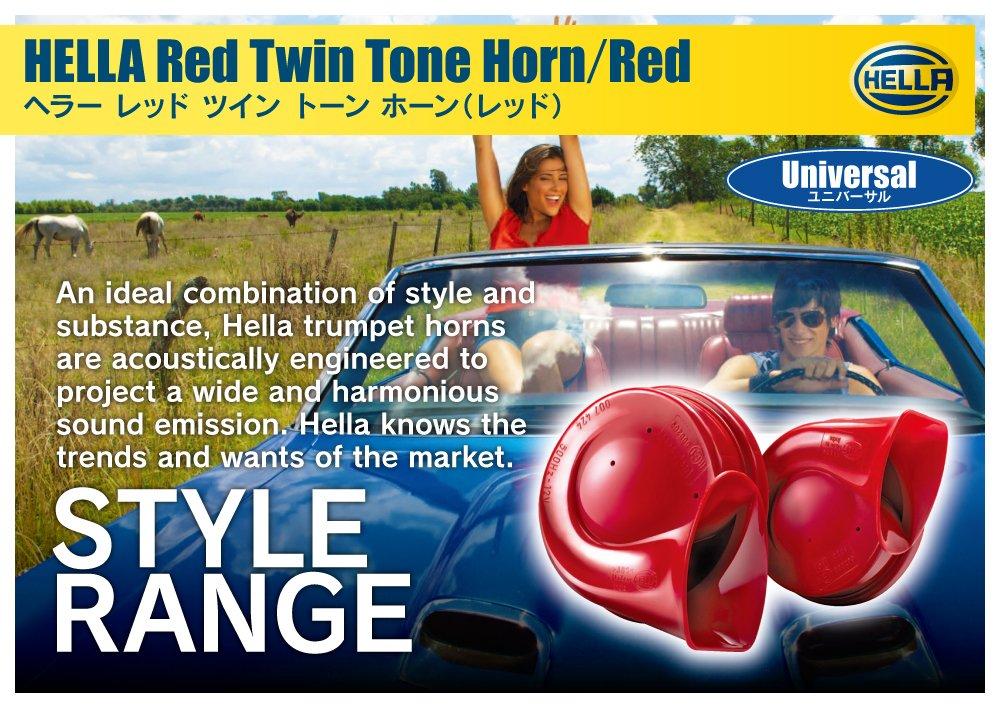 in Germany by Red Twin Tone Horn Twin Tone Red High tone bass 2p set Compatible with vehicle inspection HELLA is a reliable manufacturer representing