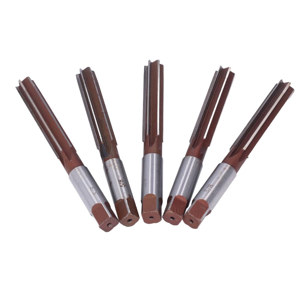 5Pcs Hand Milling Cutter Tool 9SiCr  Hand Reamer for Aluminum Cast Iron 58in