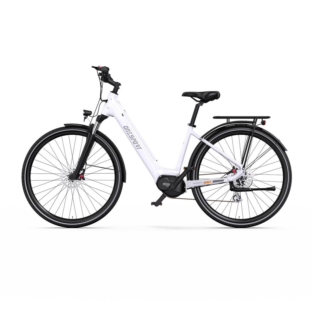 Bicicleta Eléctrica ONESPORT OT07 para Adultos, Motor Central de 250W, Batería de 36V 14AH, Autonomía de 90-110km, E-Bike de Ciudad de 25km/h