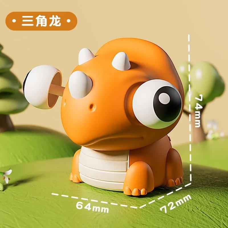Popping Dinosaur Squeeze Toy Stress Relief Fidget Toy with Googly Eyes Soft Rubber Popping Eyes Squeeze Toy