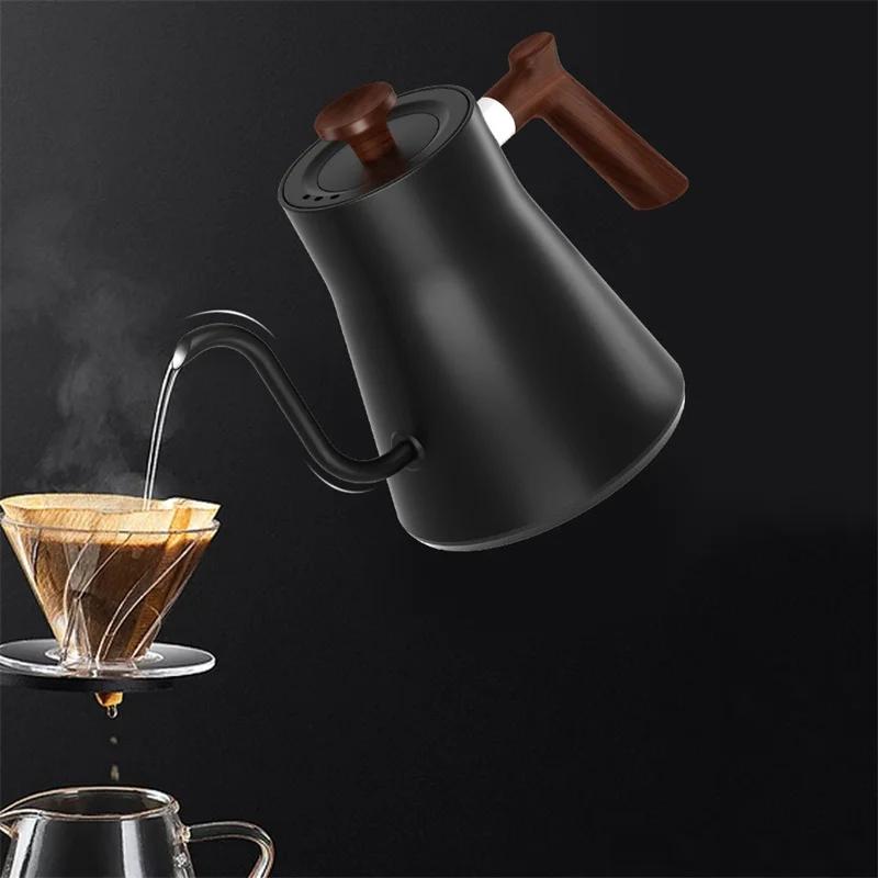 Smart Constant Temperature Electric Kettle Portable Coffee Pot Stainless Steel Gooseneck Travel Kettl Hand Brewing Coffee Pot