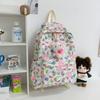 New Casual Backpack Korean Style Ins Simple Backpack Cute Printed Girl Large Capacity Lightweight Student Schoolbag