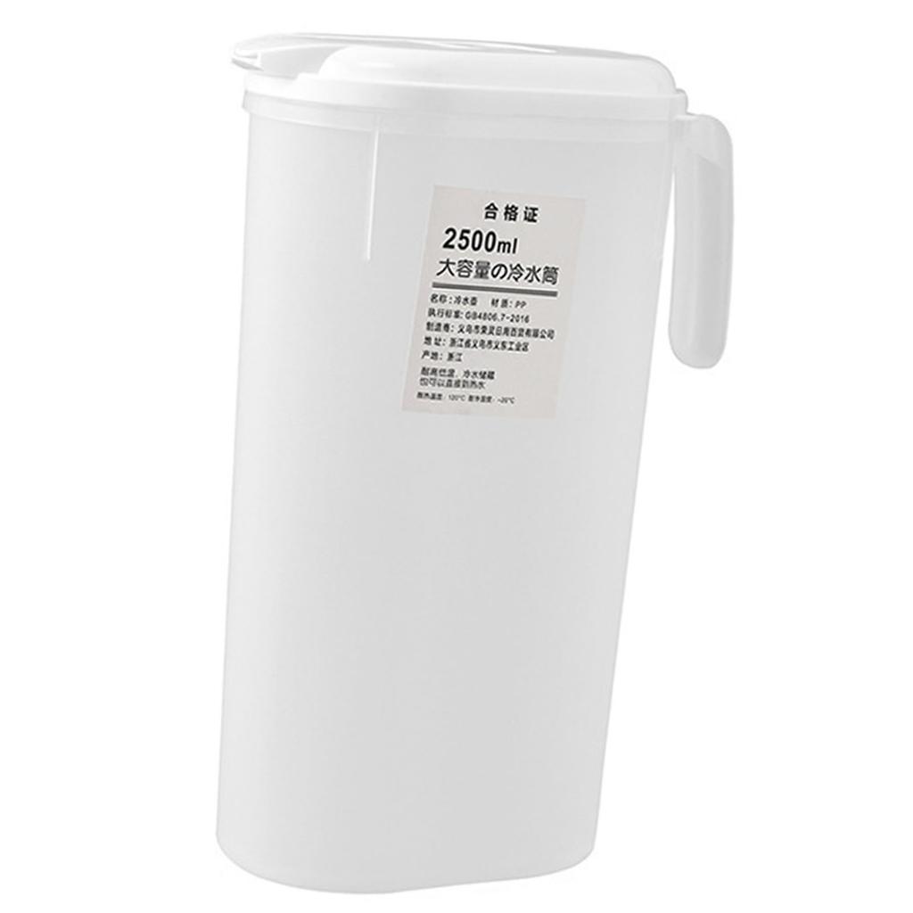 Fridge Door Water Pitcher 2500ML Large Capacity Refrigerator Water Pitcher with Lid for Picnics