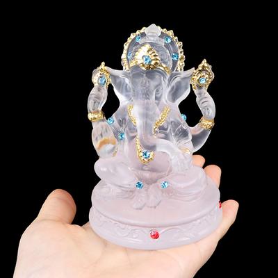 Resin Ganesha Statue Buddha Elephant Hindu God Sculpture Figurines Resin Home Garden Decoration Buddha Statues For House
