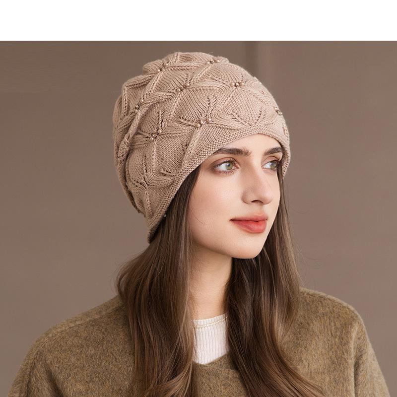 Autumn Winter Outdoor Windproof Cap Women's Big Head Circumference Ear Protection Warm Cap
