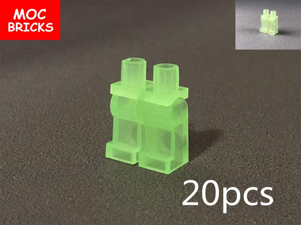 MOC Bricks Luminous Ghost Wolf Head Hands Heart Model Figure Body Part Small Compatible Educational Building Blocks Boy's Toys