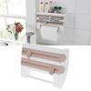 Plastic Wrap Storage Rack Cling Film Dispenser Cutter Paper Towel Holder Kitchen Supplies