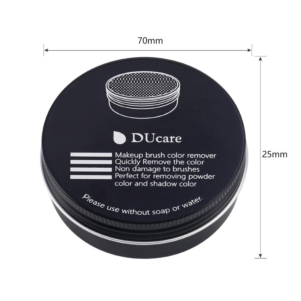 DUcare Makeup Brush Cleaner Brush Cleaning Detergent Solid Soap Natural Coconut Oil Odorless Gentle On Skin Includes Silicone Makeup Brush Cleaning