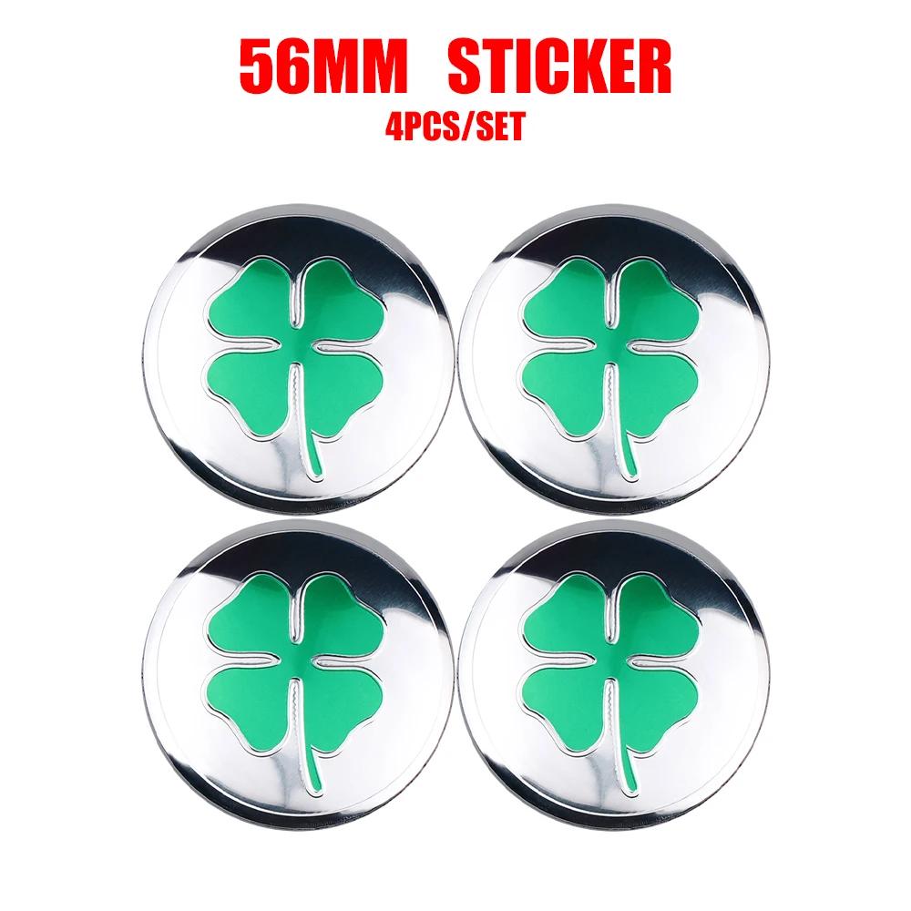 4Pcs Car Wheel Center Hub Caps Stickers Emblem Decal Decorate For Alfa Romeo Giulia Stelvio MiTo Giulietta Tonale ALFA 4C Mito