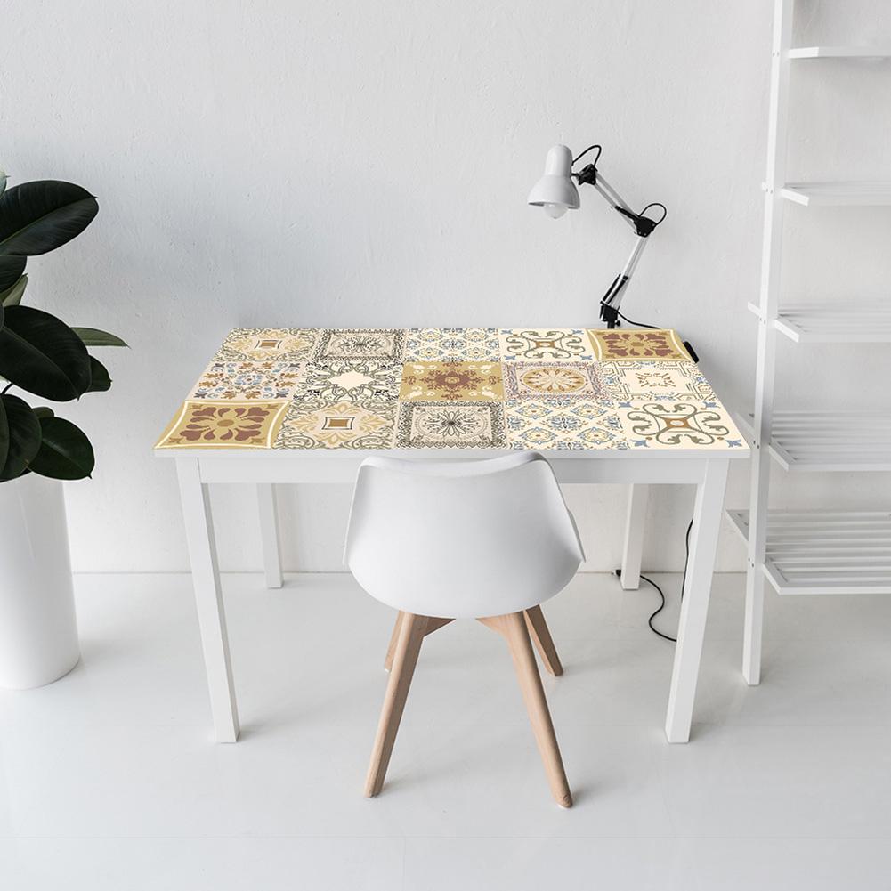 Wall Decor Tile Stickers Home Decoration Kitchen Tile Tile Stickers Waterproof Brick Pattern Desktop Renovation