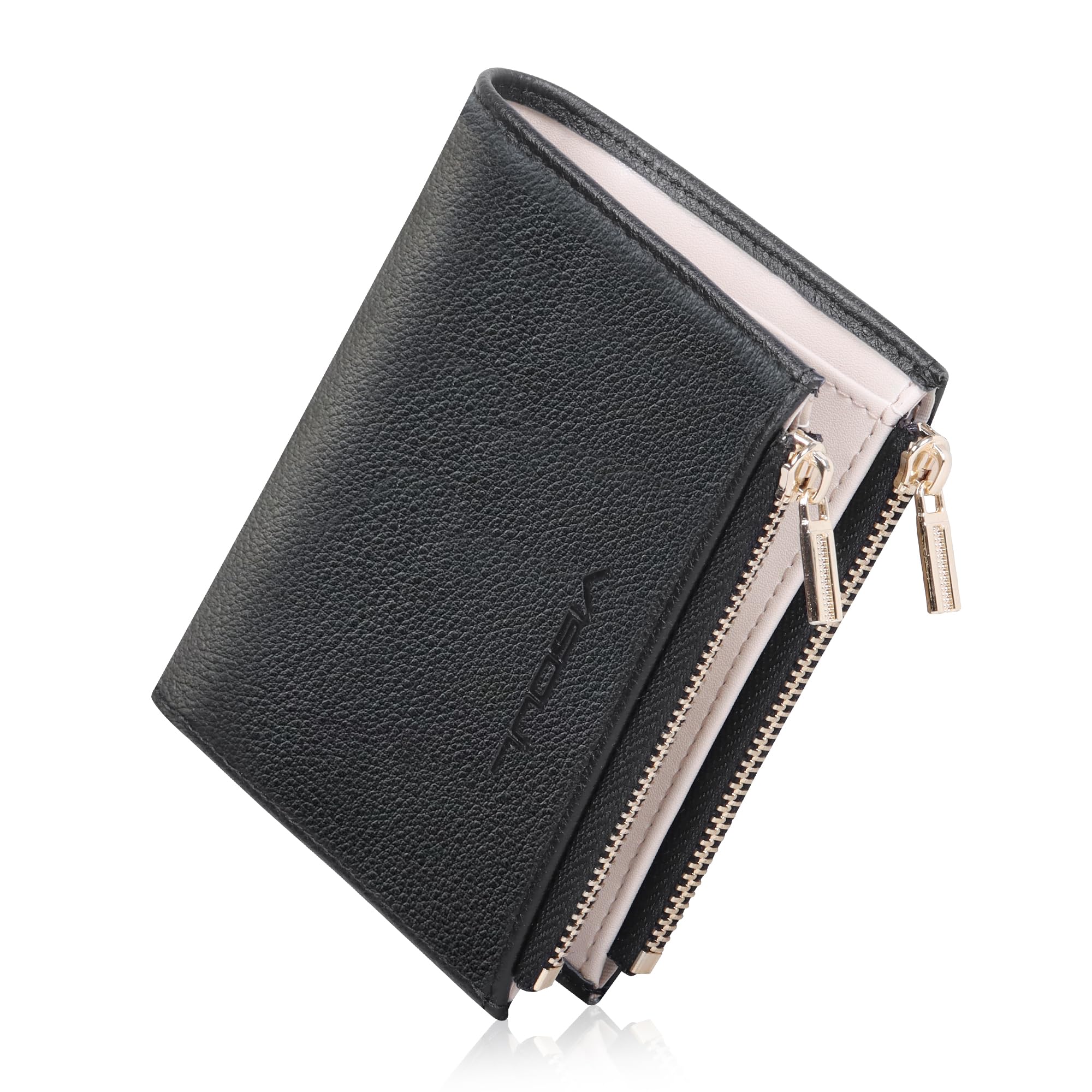 

Bifold Genuine Soft Holds 7 Skimming Coin Purse Folding Double Wallet Made by Top Wallet Gray [VISOUL] Wallet, Leather, Compact, Leather, Cards,