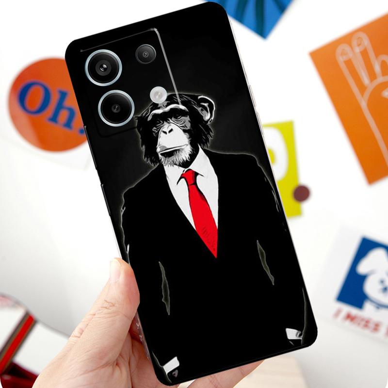 Cartoon Monkey Funda For Xiaomi Redmi Note 13 Pro 10 11 12 14 Pro 11S 12S Case For Redmi 15 12C 13C 14C 10C