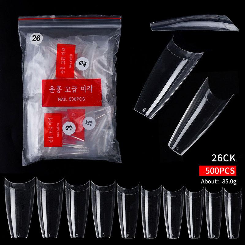 Nail Art French, Autocolant Complet și Autocolant Jumătate, Unghie Balerină, Unghie Țeavă de Apă, Vârf Picătură de Apă Piesă Unghie Pe Stoc