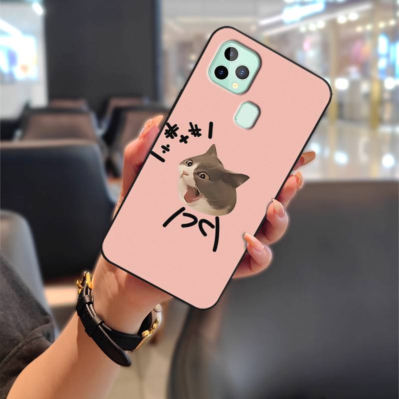 Anti-knock Cartoon Phone Case For Oukitel C22 Protective Soft Case Cute Silicone Full Wrap Couple Back Cover Waterproof