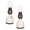 Vintage Night Light Spker IPX4 Waterproof Handheld 360 Degree Surround Sound Retro Night Light with Music
