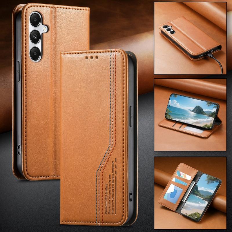 Magnetic Leather Wallet Card Phone Case for Samsung Galaxy A07 A56 A36 A26 A16 A55 A35 A25 A15 A71 A51 S25 Plus S24 Ultra Cover