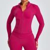 Naked Slimming Yoga Jacket For Women, Autumn And Winter Stand Up Collar Long Sleeved Zipper Cardigan, Slimming Sports And Fitness Clothing Top