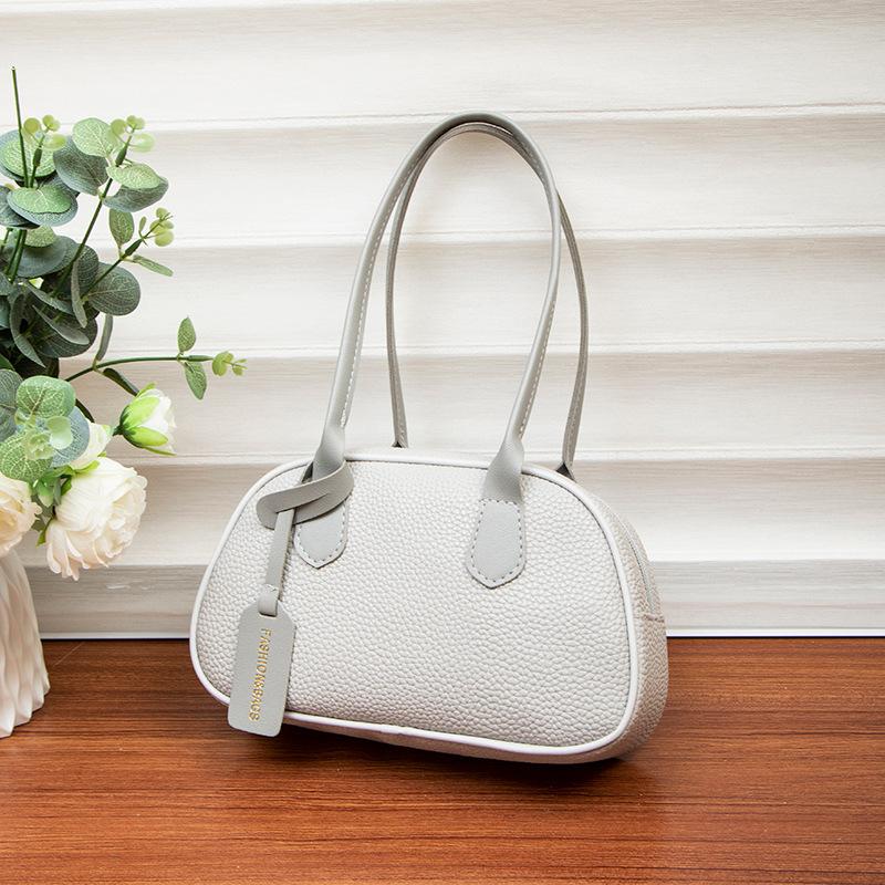New handbag lychee pattern simple and fashionable shoulder women's bag mobile phone bag