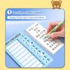 Plastic Daily Planner Memo Detachable Chores Chart Multi Purpose Self-discipline Checklist
