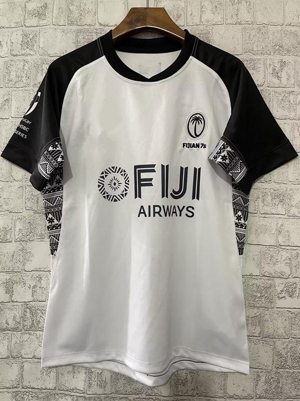 

Мужская регбийная майка Fiji Sevens 2024 для дома и выезда - с коротким рукавом S