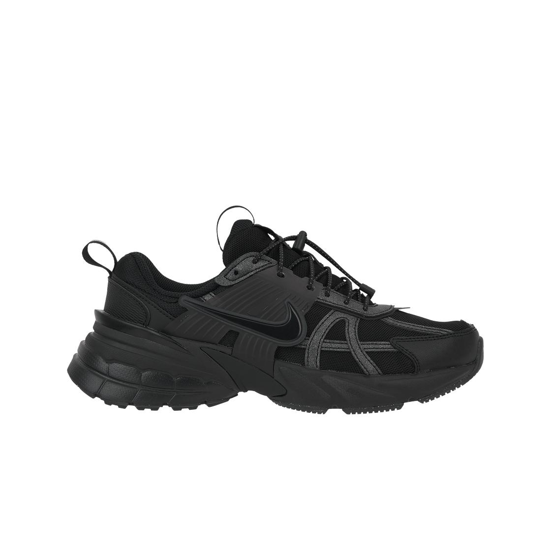 Nike Women's Black/Silver/Anthracite V2k Run Sneakers Metallic- Ih0388-001 Cm