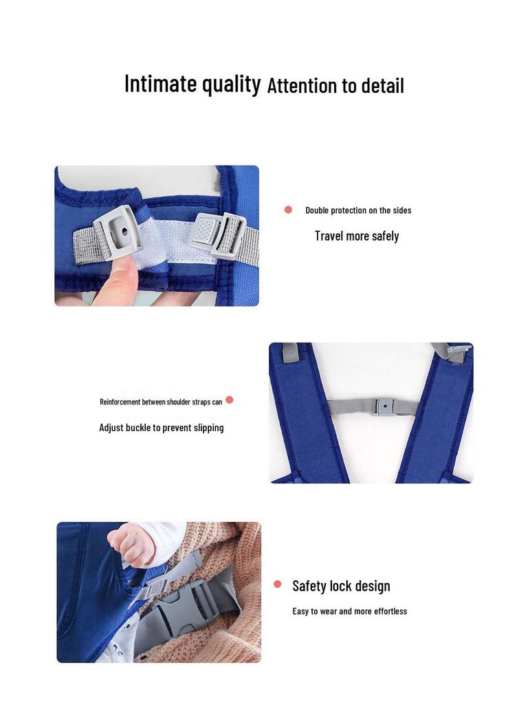 Multifunctional Newborn Double Shoulder Baby Carrier Sling for Front and Back Carry