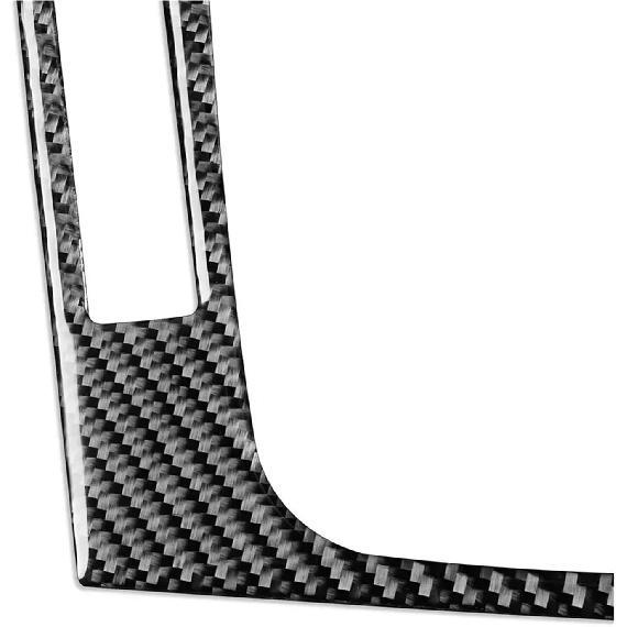 Premium Carbonfaser-Konsolen-Schalthebel-Panel-Abdeckung Zierleiste Kompatibel mit BMW 3er E46 9805 und Verbessern Sie Ihr Auto