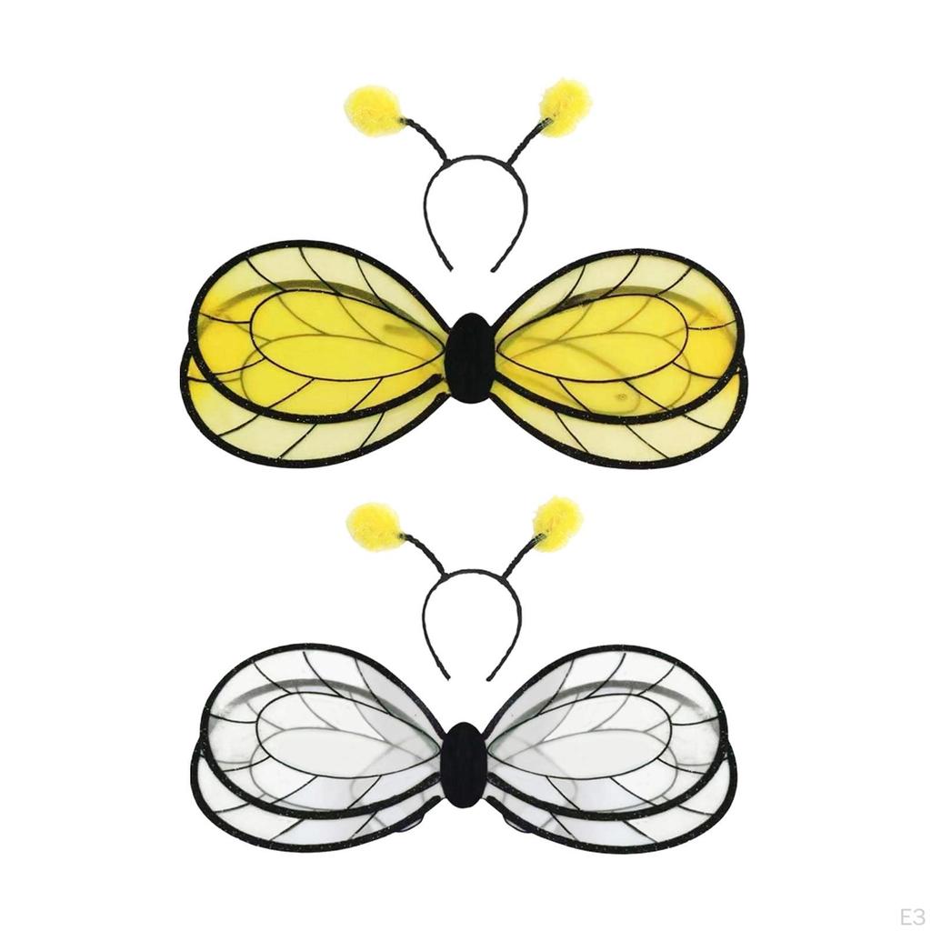 Bee Wing and Headband Costume Set for Dance Role Play Stage