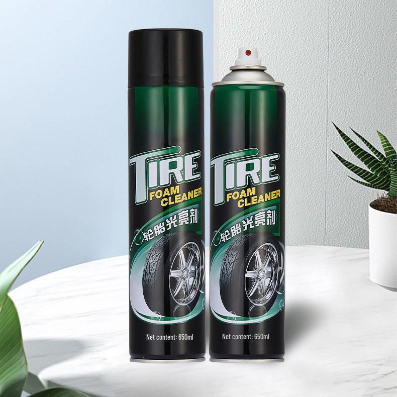 Durable Tire Shine & Protective Foam - Anti-Aging, Water Repellent, Stain Resistant, Blackening Oil Wax