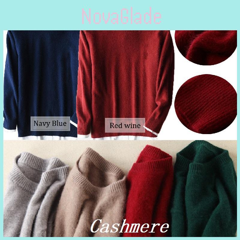 Luxuriously Soft Men's Slim Knitted Cashmere Jumper Pullover For Cozy Comfort