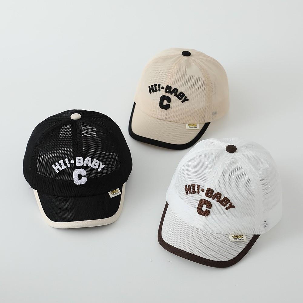Korean Children Peaked Hat Letter C Sports Visot Cap Fashion Baby Baseball Cap  1-6y