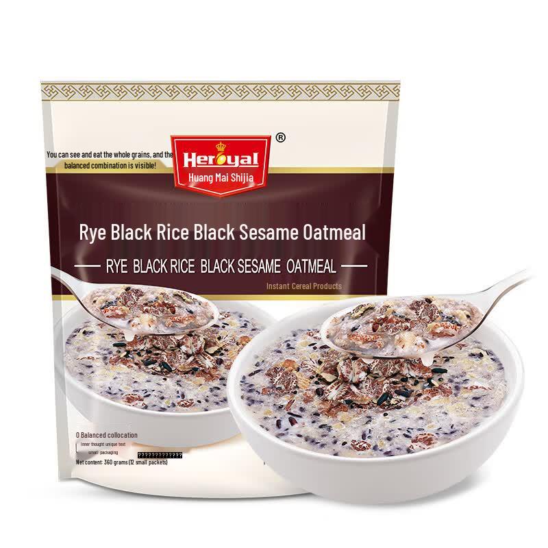 Huang Mai Shi Jia Rye, Black Rice & Sesame Oatmeal Cereal
