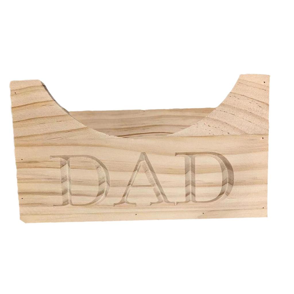 Wooden Dad Hat Holder Box Decor Fathers Day Gifts for Boyfriend Birthday Log