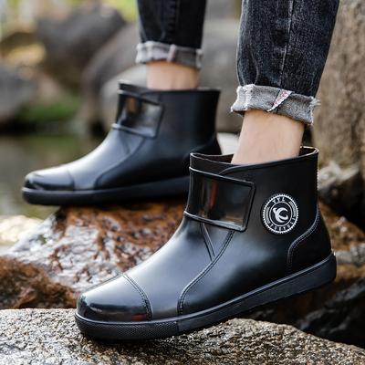 Stivali da Pioggia Moda Uomo Scarpe Casual Impermeabili 2025 Nuovi Antiscivolo Stivali da Lavoro Uomo Scarpe in Gomma Resistenti all'Usura per Uomo Outdoor