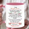 To My Daughter-In-law Mug - I Did Not Get To Choose You That Honor Was My Son's, Gift For Family and Friend - 11oz White + Pink Ceramic Coffee Cup,
