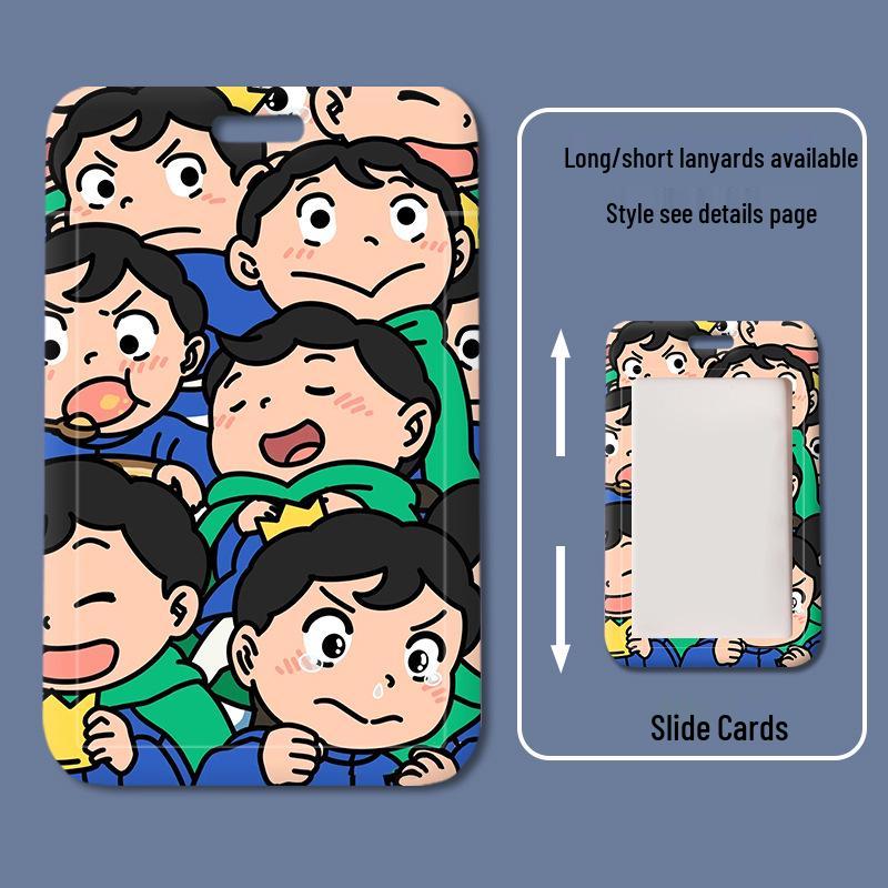 Bojji Anime ID Card Holder - Cute Flip Design for Student, Meal, Bus, Access Cards