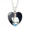 Collana con Ciondolo a Cuore BTS, Collana con Cabochon in Vetro Foto di Gruppo Uniforme Scolastica Bangtan Boys, Gioiello Regalo per Fan Kpop ARMY